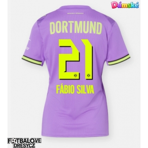 Borussia Dortmund Fabio Silva #21 Dámské Alternativní Dres 2026-27 Krátký Rukáv Borussia Dortmund Fabio Silva #21 Dámské Alternativní Dres 2026-27 Krátký Rukáv